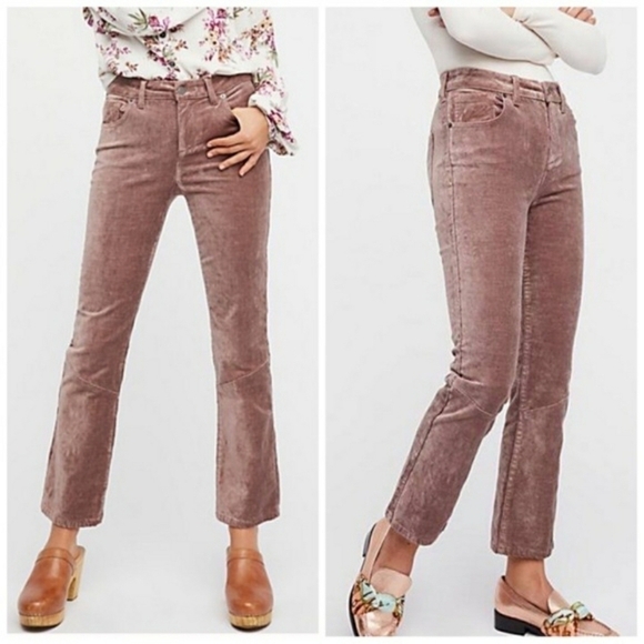 NWT Free People Velvet Crop Flare, Size 29 - Picture 3 of 16